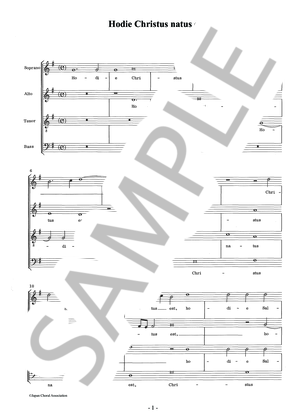 Hodie Christus natus est