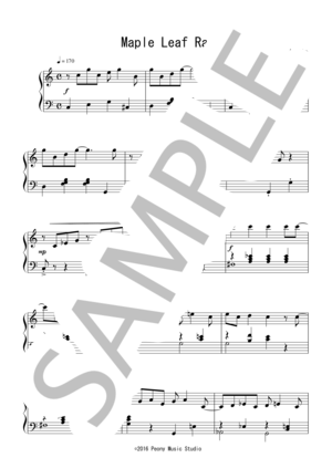 Maple Leaf Rag（初～中級）：ジョプリン