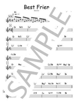 Best Friend【リードシート/マスター譜】