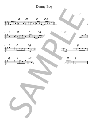 ダニーボーイin G