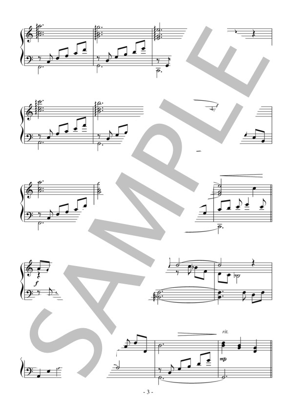 ノクターン（中級 完コピ）：ビリー・ジョエル / ピアノソロ 中級 - サンプル譜面 3/5