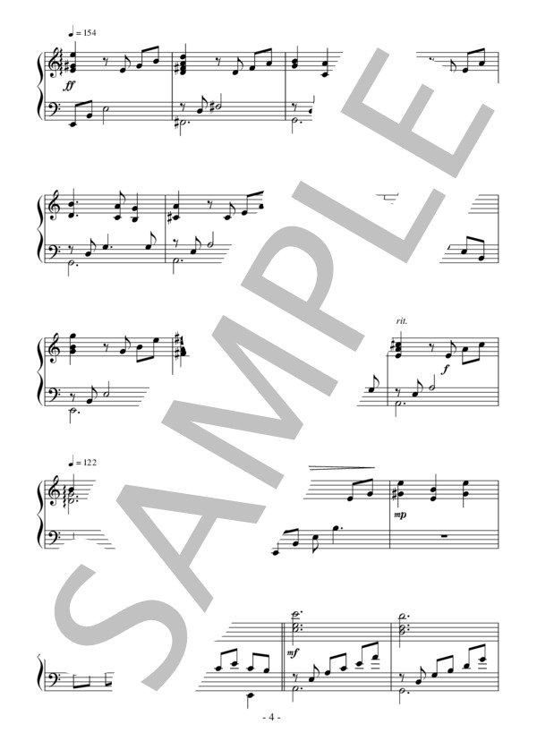 ノクターン（中級 完コピ）：ビリー・ジョエル / ピアノソロ 中級 - サンプル譜面 4/5