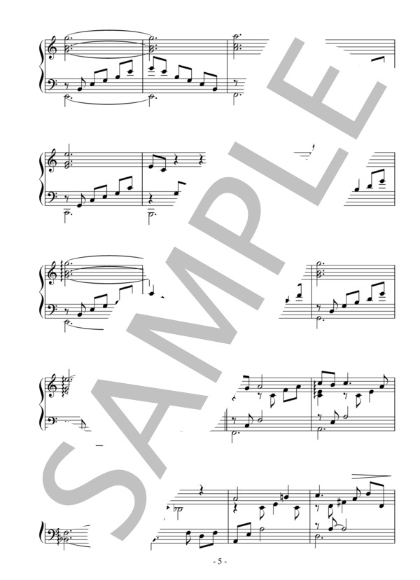 ノクターン（中級 完コピ）：ビリー・ジョエル / ピアノソロ 中級 - サンプル譜面 5/5