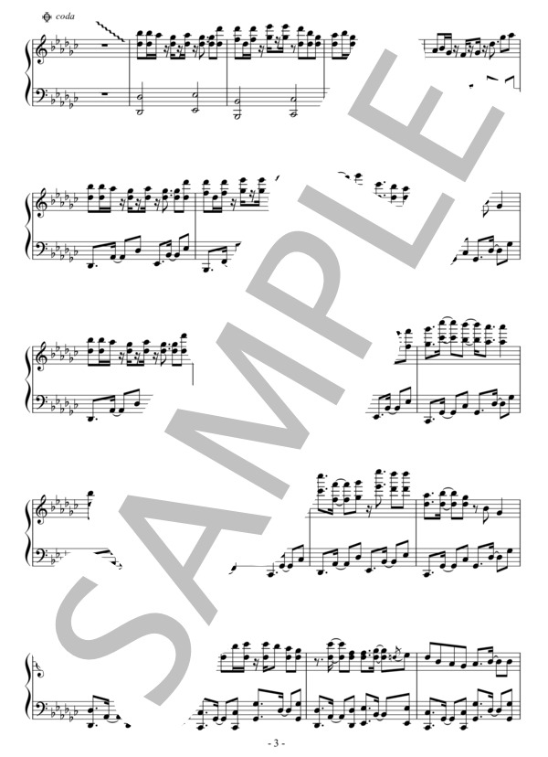 Install  /  ADAM at ピアノソロ譜 / 中〜上級 - サンプル譜面 3/4