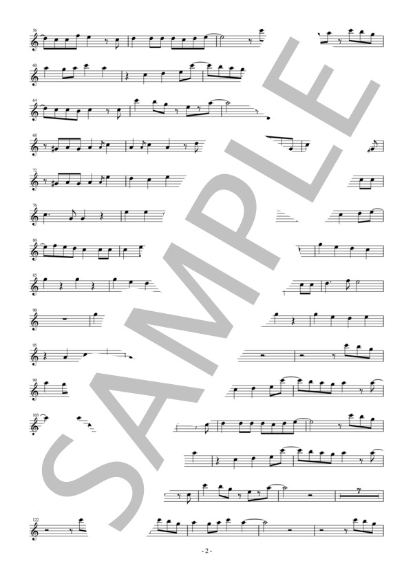 楽譜】【メロディ譜】雨とペトラ/バルーンInb♭（クラリネット・トランペット・テナーサックスなど）／バルーン （メロディ，中級） - Piascore  楽譜ストア