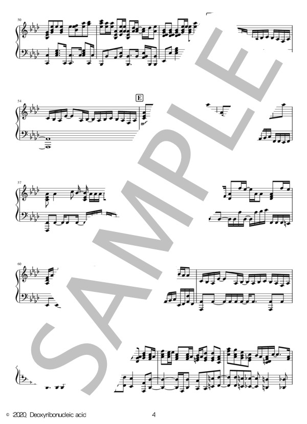 Pretender(ピアノソロ上級） (Official髭男dism) / 上級 - サンプル譜面 4/5