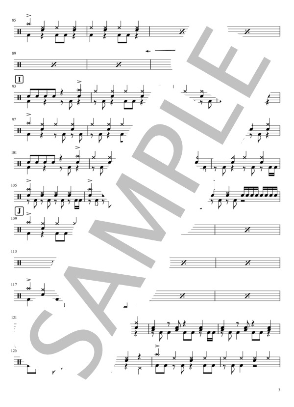 It's a Meaning Of Your Life (SEPTALUCK) / ドラム 初〜中級 - サンプル譜面 3/5