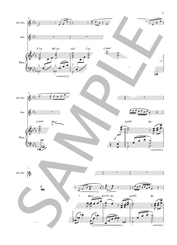 たそがれ (トイ スパーク) / アンサンブルピアノ＋他楽器 初〜中級 - サンプル譜面 3/5