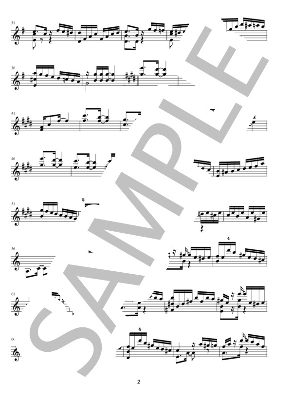 ティコ・ティコ・ノ・フバー（無伴奏マンドリンソロ） (ゼキーニャ・ジ・アブレウ) / 中〜上級 - サンプル譜面 2/3