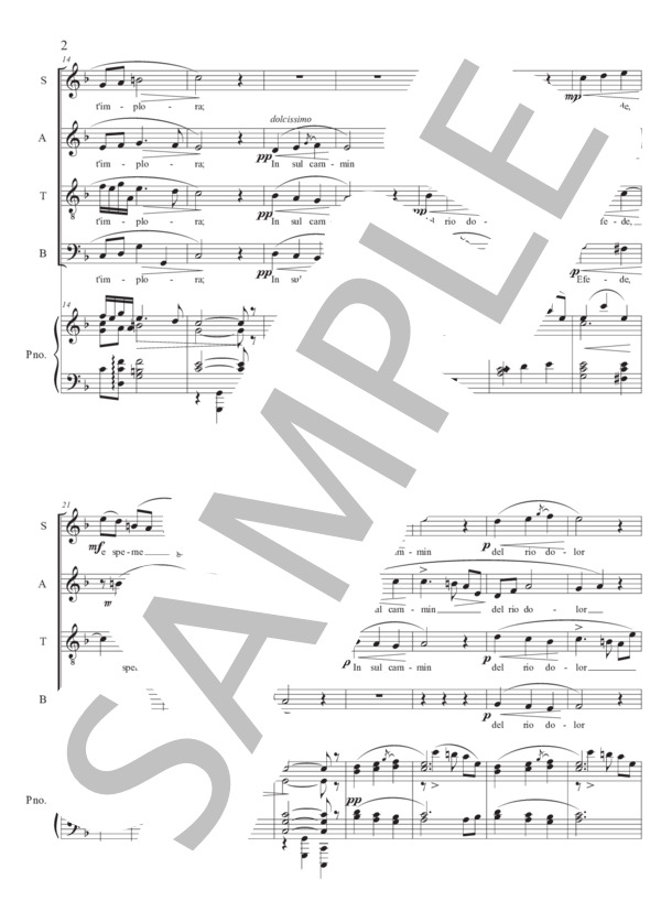 Ave Maria from Cavarellia Rusticana(混声4部合唱） (ピエトロ・マスカーニ) / 合唱混声4部 中〜上級 - サンプル譜面 2/5