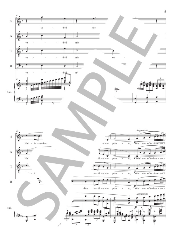 Ave Maria from Cavarellia Rusticana(混声4部合唱） (ピエトロ・マスカーニ) / 合唱混声4部 中〜上級 - サンプル譜面 5/5