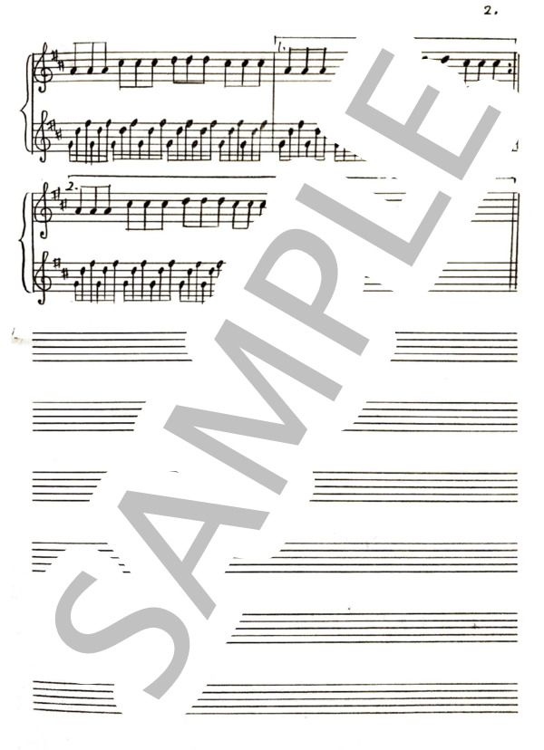 ドラマ『中学聖日記』より「初恋」 (小瀬村 晶) / ピアノソロ 中〜上級 - サンプル譜面 2/2