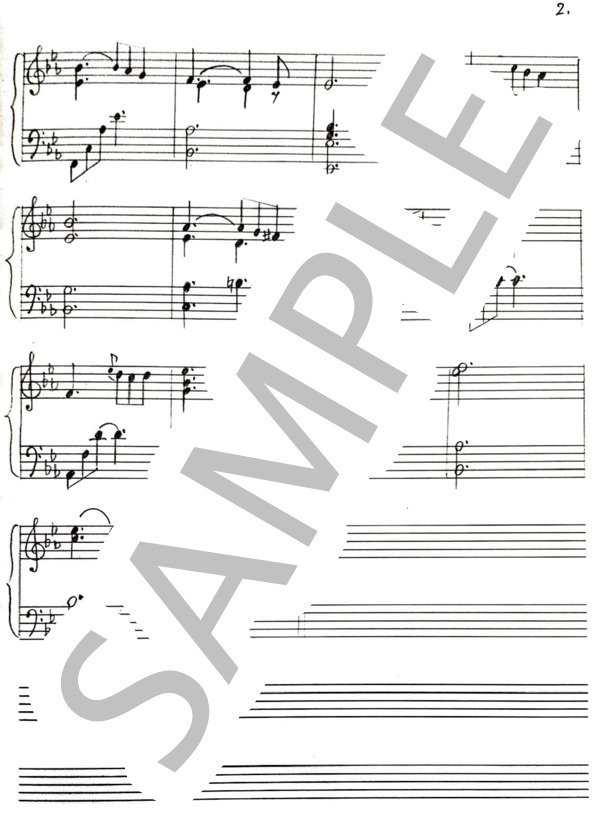 ドラマ『パーフェクトワールド』より 初恋の人 (菅野 祐悟) / ピアノソロ 初級 - サンプル譜面 2/2