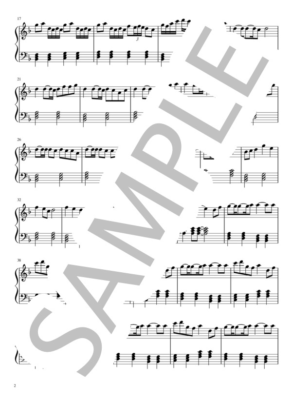 千本桜（初心者向け） (黒うさP feat.初音ミク) / ピアノソロ 入門 - サンプル譜面 2/5