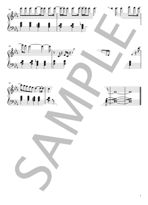 丸の内サディスティック（初心者向け） (椎名 林檎) / ピアノソロ 入門 - サンプル譜面 5/5