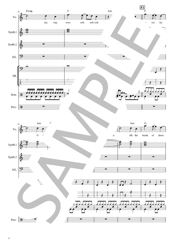 楽譜】Genesis - STEREO DIVE FOUNDATION / STEREO DIVE FOUNDATION