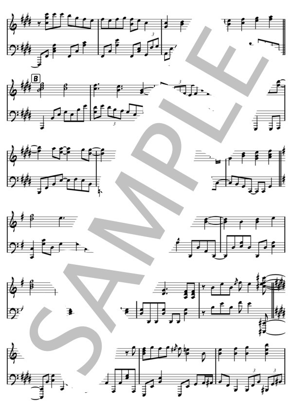 ADAMAS (LiSA) / ピアノソロ 中級 - サンプル譜面 2/3