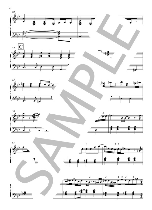 奏 ピアノ (スキマスイッチ) / ピアノソロ 初〜中級 - サンプル譜面 4/5