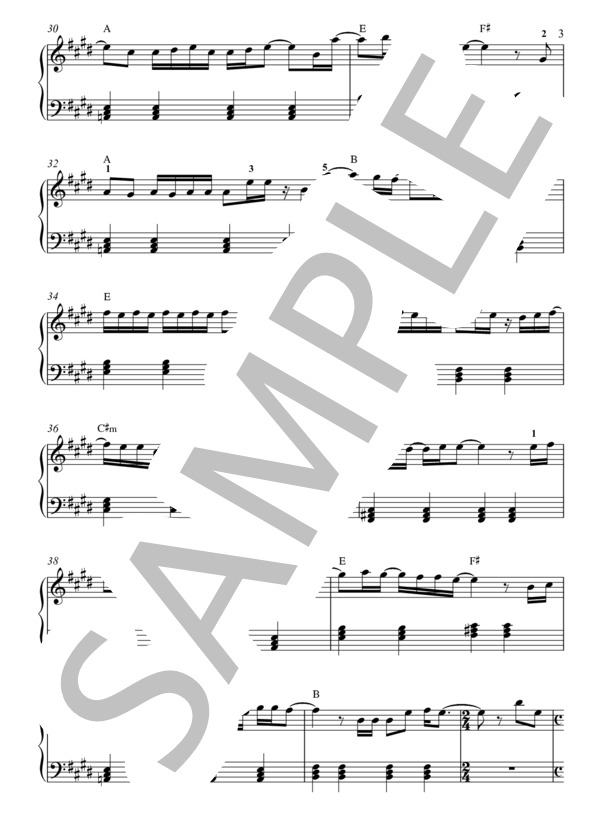 クリスマスソング ピアノ（初級） (清水 依与吏) / ピアノソロ 初〜中級 - サンプル譜面 3/5