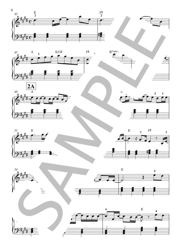 クリスマスソング ピアノ（初級） (清水 依与吏) / ピアノソロ 初〜中級 - サンプル譜面 4/5