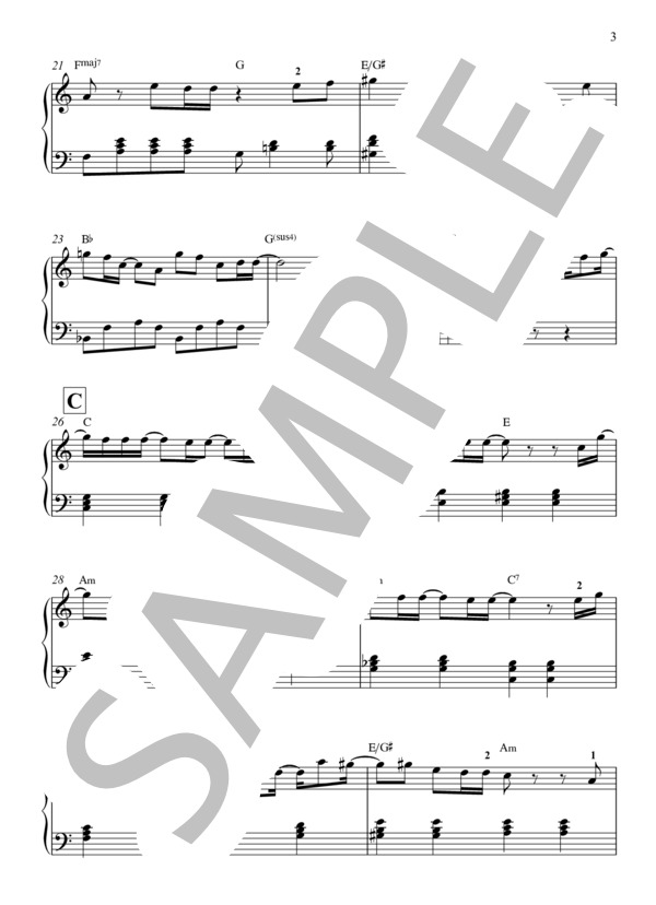 silent ピアノ（初級） (Nakajin) / ピアノソロ 入門 - サンプル譜面 3/5