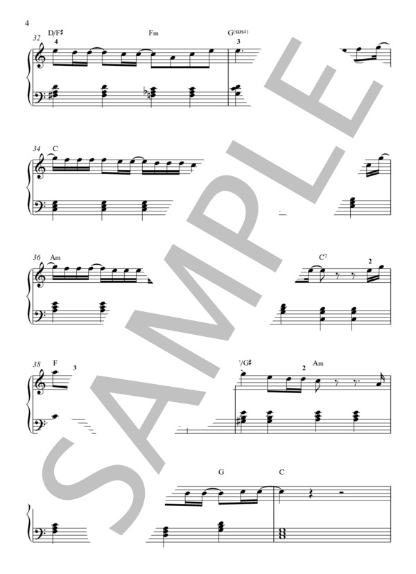 silent ピアノ（初級） (Nakajin) / ピアノソロ 入門 - サンプル譜面 4/5