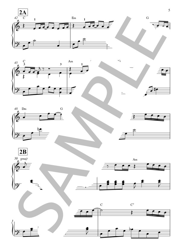 silent ピアノ（初級） (Nakajin) / ピアノソロ 入門 - サンプル譜面 5/5