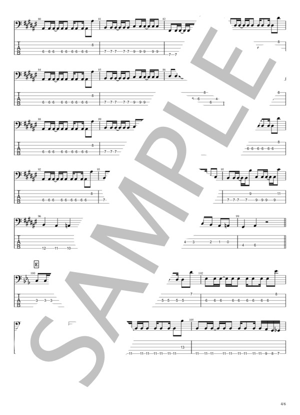 楽譜】Feel My Heart / Every Little Thing (エレキベース / 中〜上級