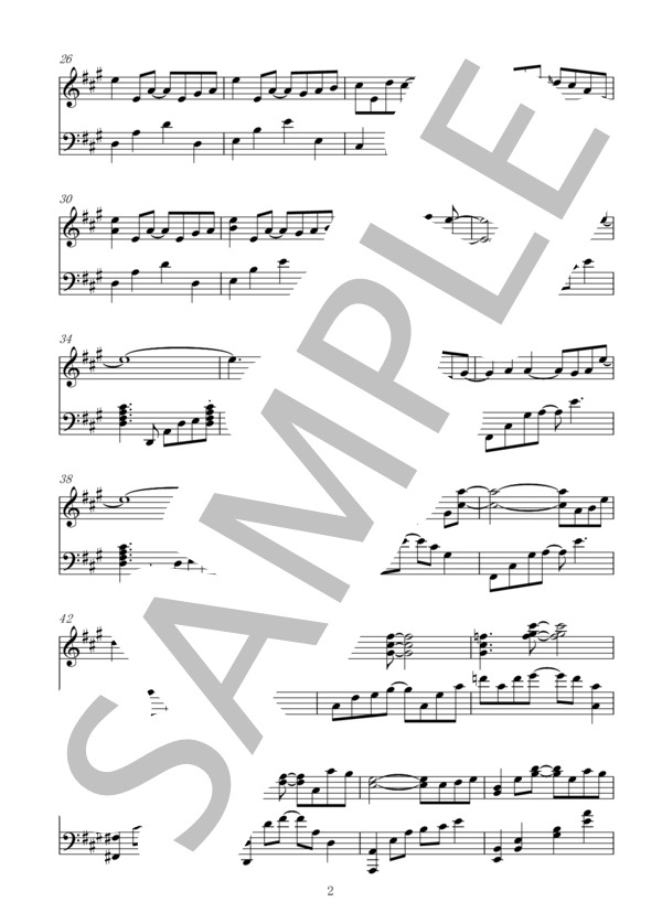 chartreuse (BJ-AKI) / ピアノソロ 中〜上級 - サンプル譜面 3/5