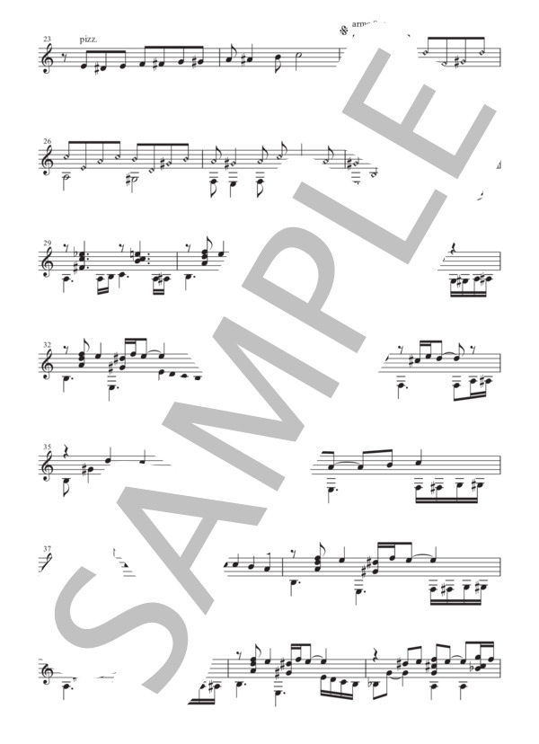 「ラ・カチーラ LA CACHILA 」（タンゴ）ソロギター譜 (アローラス エドゥアルド) / ギターソロ 中〜上級 - サンプル譜面 2/4