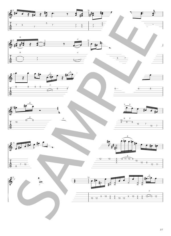 楽譜】BRAVE / こ ーじゅん (ギターソロ / 中〜上級) - Piascore 楽譜