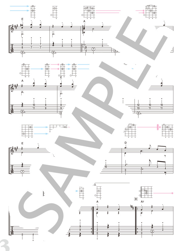 ヨハン・シュトラウス2世：美しき青きドナウ (南澤 大介) / ギターソロ 初〜中級 - サンプル譜面 3/5