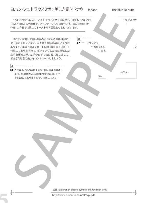 ヨハン・シュトラウス2世：美しき青きドナウ (南澤 大介) / ギターソロ 初〜中級 - サンプル譜面 5/5