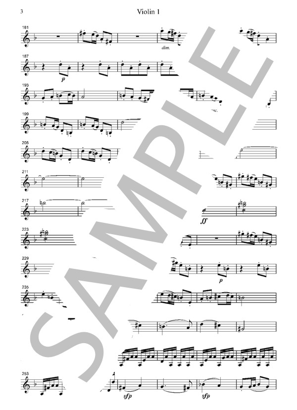 交響曲 第6番 第1楽章 (ルートヴィヒ・ヴァン・ベートーヴェン) / ヴァイオリン 中〜上級 - サンプル譜面 3/5