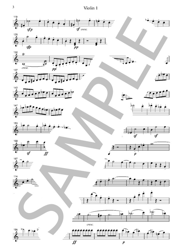プロメテウスの創造物 序曲 (ルートヴィヒ・ヴァン・ベートーヴェン) / ヴァイオリン 中〜上級 - サンプル譜面 3/5