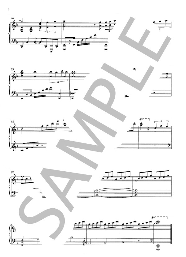 Part of your world (ジョディ・ベンソン) / ピアノソロ 上級 - サンプル譜面 4/4