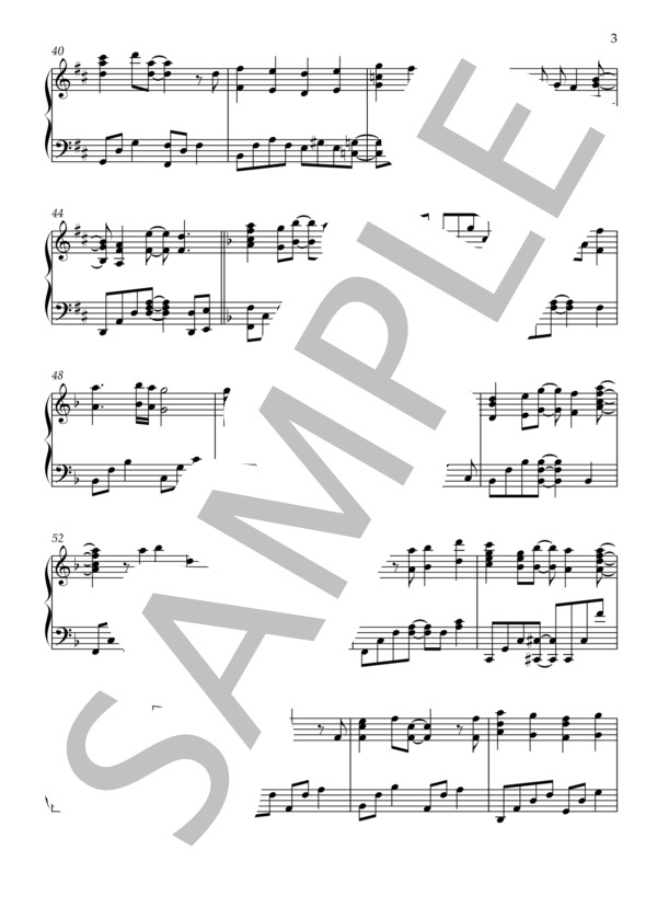 ホールニューワールド (アラン・メンケン) / ピアノソロ 上級 - サンプル譜面 3/5