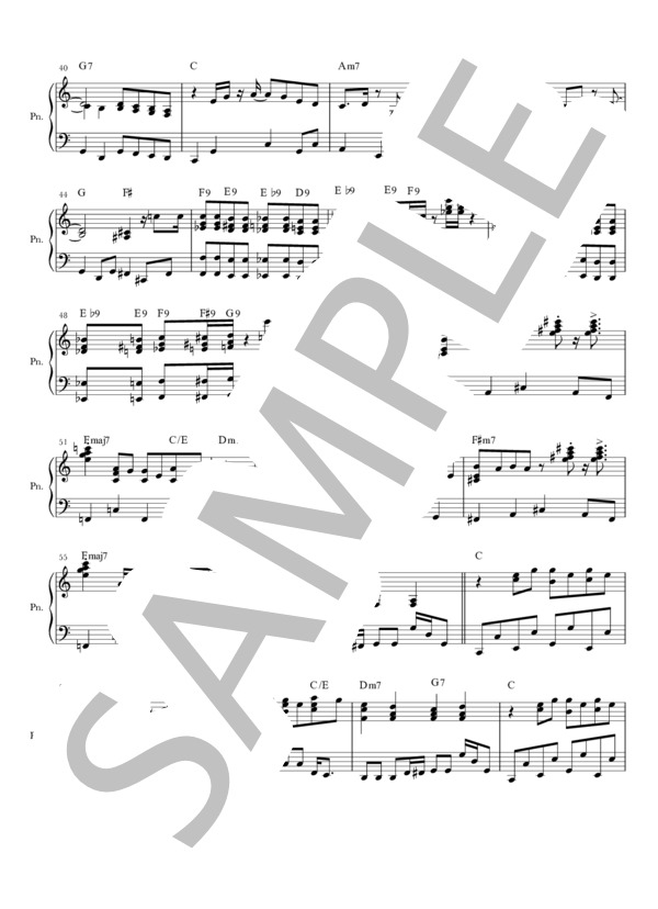 SIR DUKE (スティービー ワンダー) / ピアノソロ 中級 - サンプル譜面 3/4