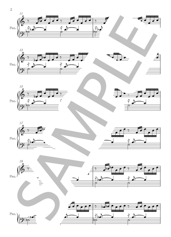 8WV 84657 (白川 佳那子) / ピアノソロ 中〜上級 - サンプル譜面 2/5