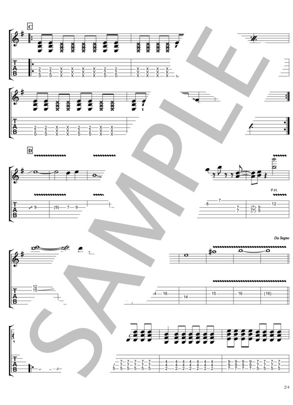 楽譜 Don T Say Lazy Tab譜 桜高軽音部 桜高軽音部 エレキギター 入門 初級 Piascore 楽譜ストア