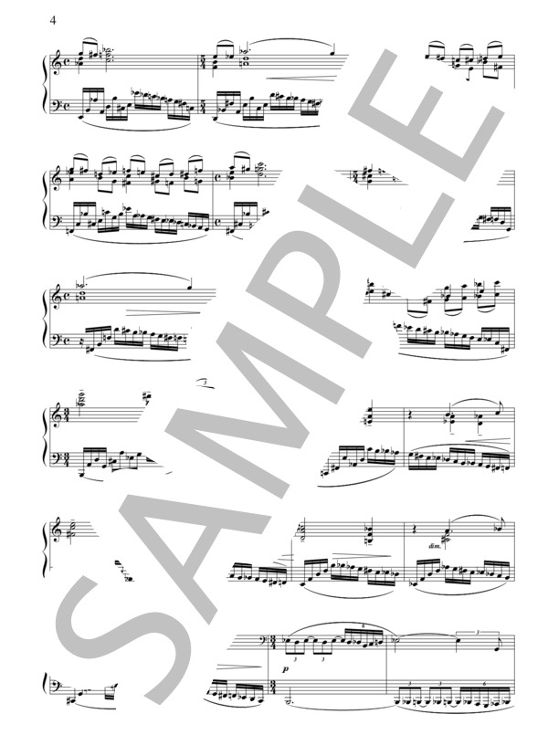 ピアノソナタ第1番 (福田 陽) / ピアノソロ 上級 - サンプル譜面 5/5