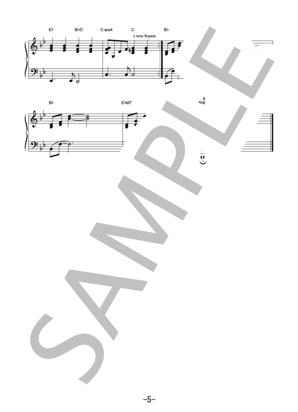 糸  /  中島 みゆき (ピアノ&ヴォーカル譜） / ピアノ弾き語り 中級 - サンプル譜面 5/5