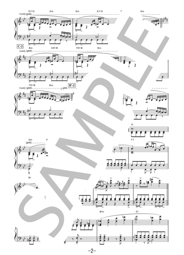 テーマ・オブ・半沢直樹 ～Main Title～  /  服部隆之 (ピアノソロ譜） (服部 隆之) / 中級 - サンプル譜面 2/4