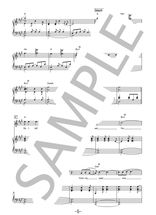 Fine On The Outside  /  プリシラ・アーン (ピアノ＆ヴォーカル譜） / ピアノ弾き語り 中級 - サンプル譜面 5/5