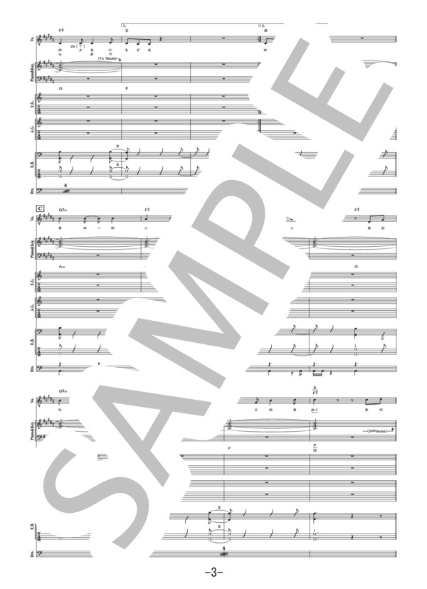 楽譜】You were here / BUMP OF CHICKEN バンドスコア / BUMP OF