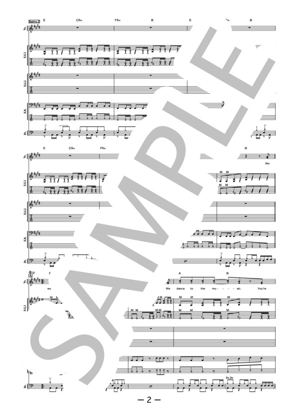 楽譜】ALMIGHTY FIVE MONKEYS / SNAIL RAMP バンドスコア / Snail Ramp