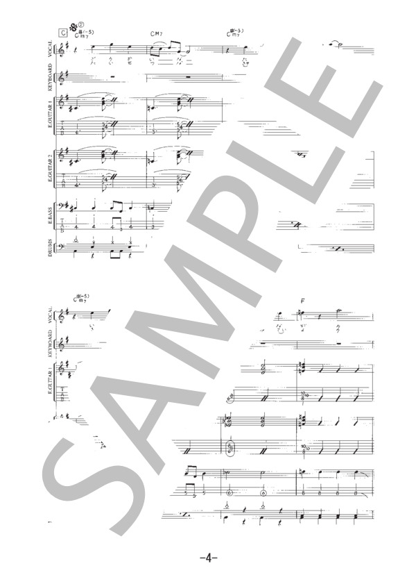 楽譜】Sunny Day Sunday / センチメンタル・バス / センチメンタル