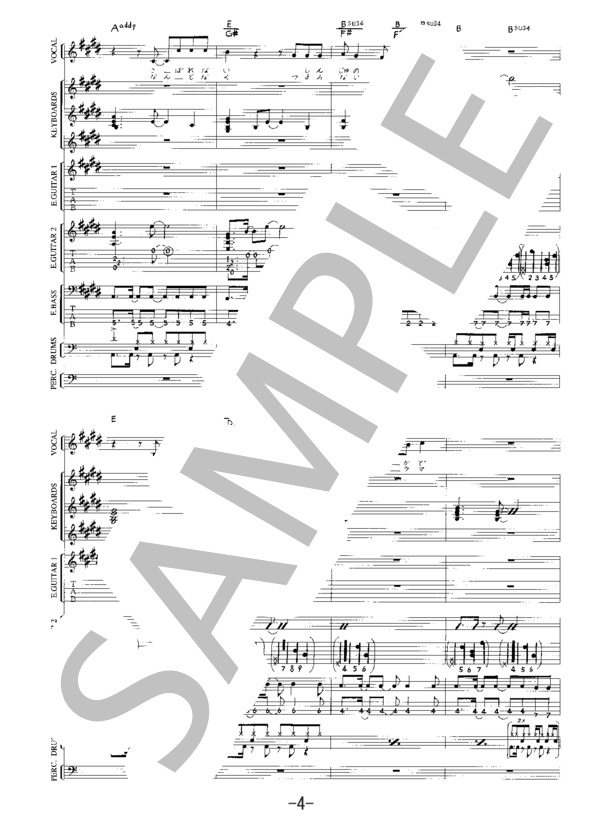 make love  /  PENICILLIN(バンドスコア） / 中級 - サンプル譜面 4/5