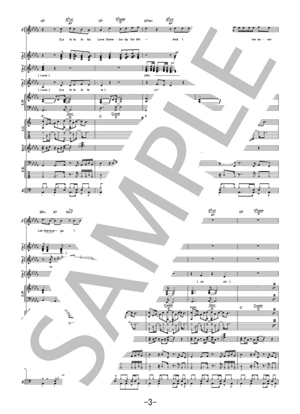 楽譜】Love Somebody / 織田裕二 / 織田 裕二 (バンドスコア / 中級