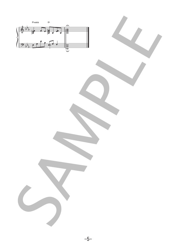 東京にもあったんだ  /  福山雅治 (ピアノソロ譜） (福山 雅治) / 中級 - サンプル譜面 5/5